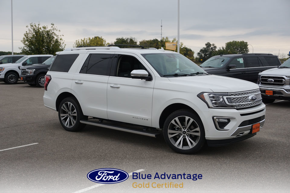 Used 2021 Ford Expedition Platinum with VIN 1FMJU1MT9MEA66960 for sale in New Prague, Minnesota