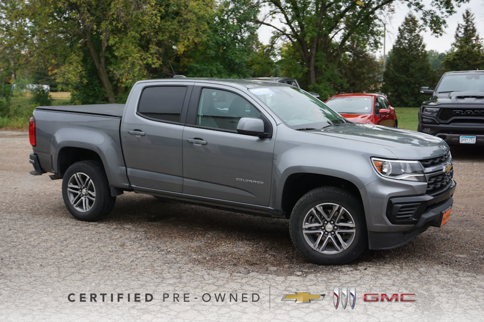 Used 2021 Chevrolet Colorado Work Truck with VIN 1GCGSBEN3M1290145 for sale in New Prague, Minnesota