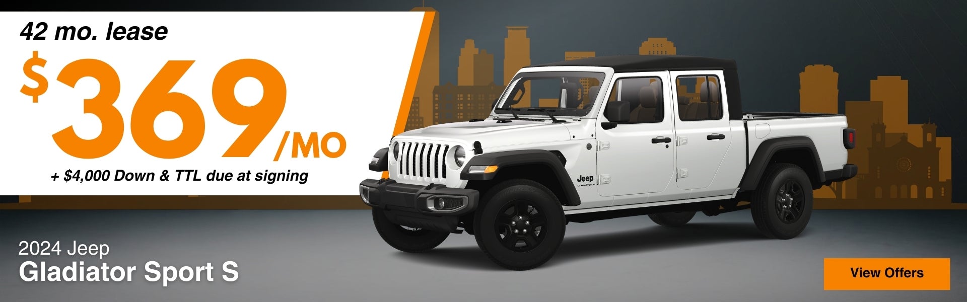 2024 Jeep Gladiator Lease Offer